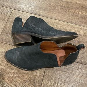 Lucky Brand Stacked Heel Bootie